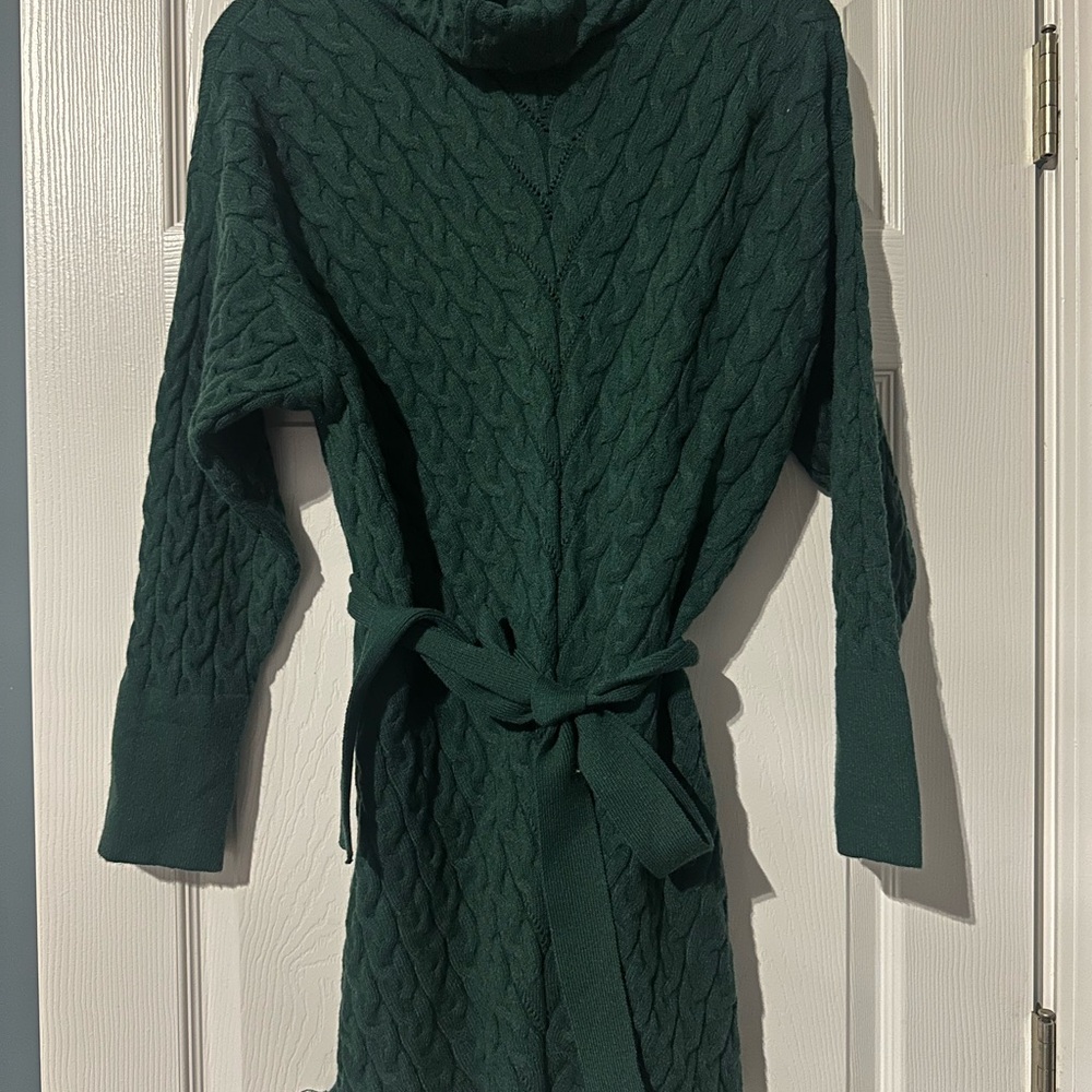 Pink Lily Emerald Cable Knit Sweater Dress